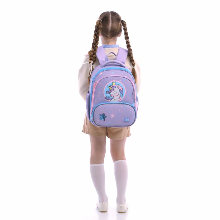 Рюкзак GoPack Education каркасний GO25-597M-3 Fairytale Unicorn