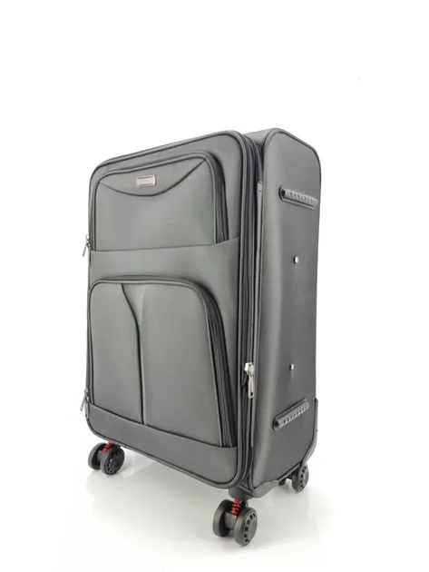 Дорожня середня M валіза Tourist 903 на 4 колесах чорний металік хамелеон