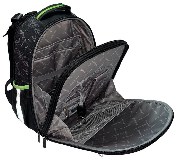 Рюкзак шкільний каркасний SchoolCase Mini "T-rex power", 2 відд., 35*27*16см, 2209C Class