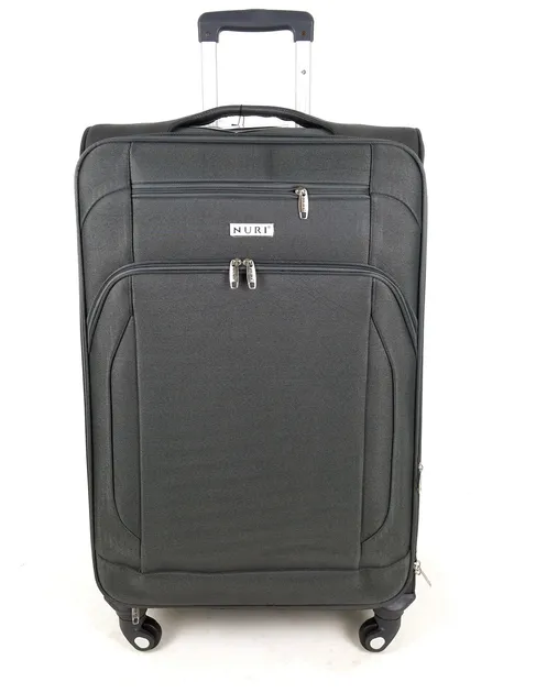 Велика валіза 108 л на 4 колеса 78×48×27 см Nuri Elite Сірий