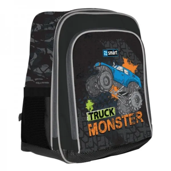 Шкільний рюкзак Smart Monster Truck 558026 38х24х14 см чорний