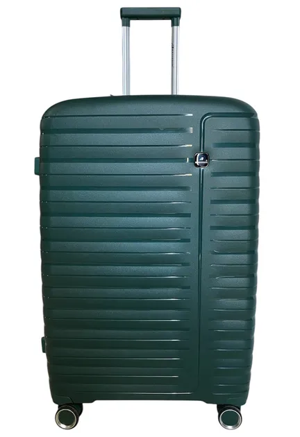Валіза велика Madisson Snowball 51203 поліпропілен L Темно-зелений з розширенням