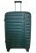 Валіза велика Madisson Snowball 51203 поліпропілен L Темно-зелений з розширенням