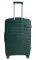 Валіза велика Madisson Snowball 51203 поліпропілен L Темно-зелений з розширенням