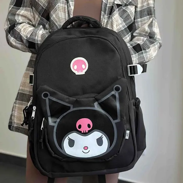 Рюкзак шкільний 44*30*19см Kuromi чорний
