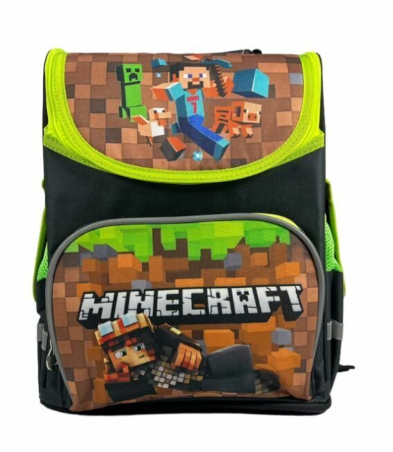 Рюкзак Leader 989148 Minecraft короб ортопед 34х26х15см