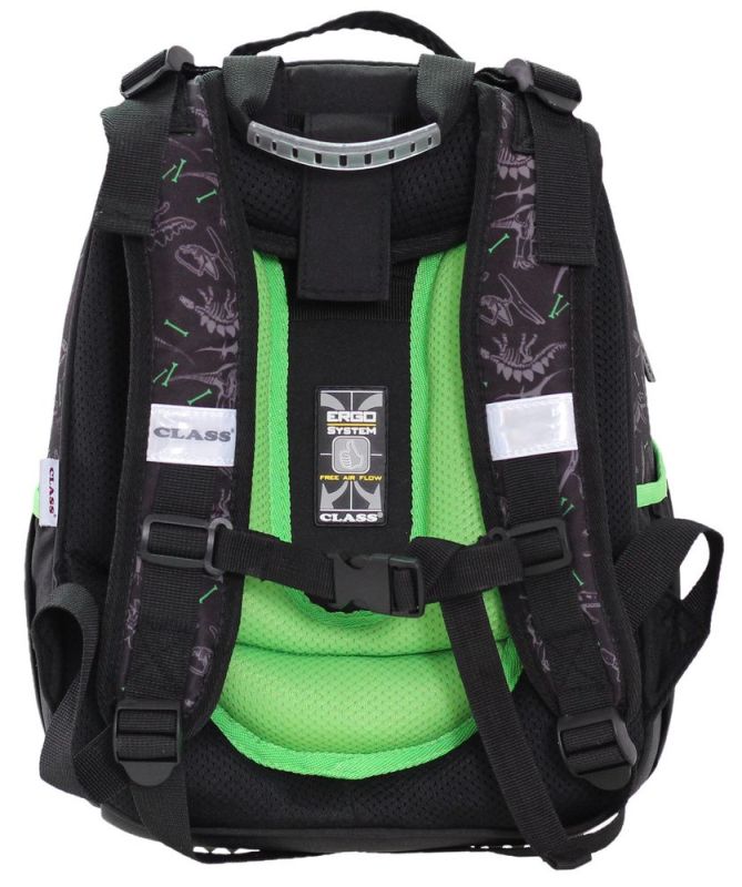 Рюкзак шкільний каркасний SchoolCase Mini "T-rex power", 2 відд., 35*27*16см, 2209C Class