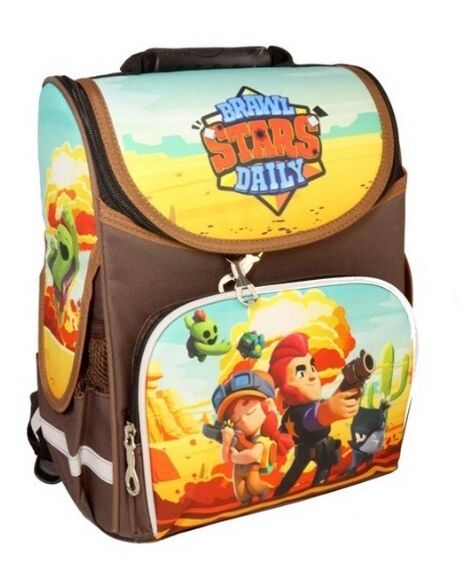 Рюкзак Leader 988999 Brawl stars daily короб ортопед 34х26х15см