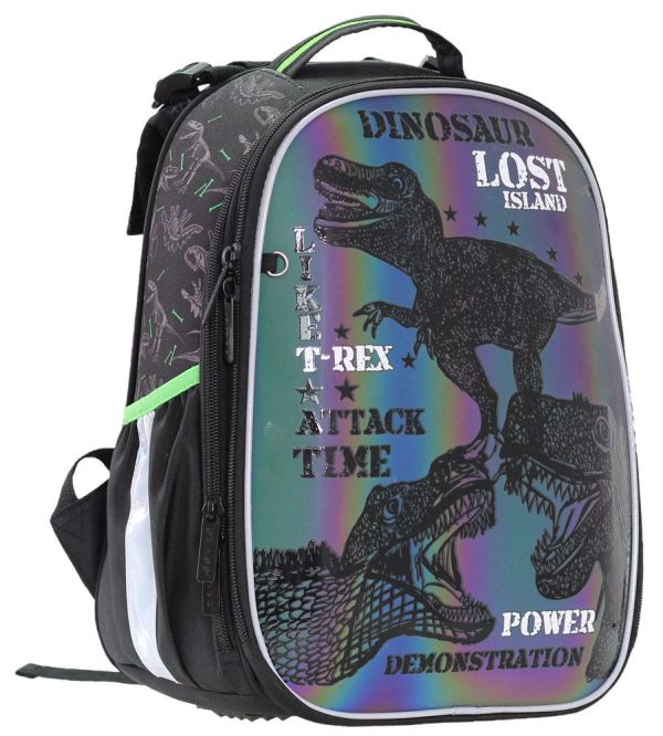 Рюкзак шкільний каркасний SchoolCase Mini "T-rex power", 2 відд., 35*27*16см, 2209C Class
